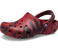 Crocs Classic Marbled Tie-Dye Clog, Obstrucción Unisex Adulto, Pepper Black, 45 EU