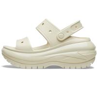 Crocs Classic Mega Crush - Sandalias de plataforma con cuña unisex, Hueso, 7 Women/5 Men