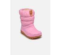 Crocs Unisex Niño Classic Neo Puff Boot T Botas, Pink Tweed/Gum, 22/23 EU