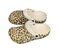 Crocs Classic Patrón de Leopardo Clog, Estampado de Leopardo Unisex Adulto Crocs, Tendencia de Moda clásica Sandalias, Inicio Playa Ocio al Aire Libre(40-41)