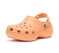 Crocs Classic Platform Clogs - Zuecos para mujer con suela elevada, Papaya, 41/42 EU