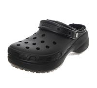 Crocs Classic Platform Forrada Zueco Con Negro