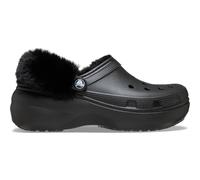 Crocs Classic Platform Fuzz Lined Clog 39-40 Eu Black