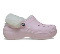 Crocs Classic Platform Fuzz Lined Clog 39-40 Eu Pink Milk