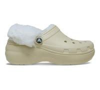 Crocs Classic Platform Fuzz Lined Clog 41-42 EU Bone