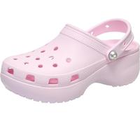 Crocs Classic Platform Pearl - Zuecos con plataforma para mujer, rosa claro (Pink Milk), talla 43-44