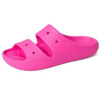 Crocs Classic Sandal V2 K, Sandalias Unisex niños, Rosa Pink Crush, 33/34 EU