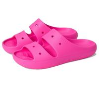 Crocs Classic Sandal V2 K, Sandalias Unisex niños, Rosa Pink Crush, 33/34 EU