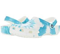 Crocs Classic Tie-Dye Graphic Clog, Obstrucción Unisex Adulto, Aqua Digital, 33 EU