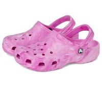 Crocs Classic Watercolor Marbled Clog K, Zuecos Unisex niños, Remolino Rosa, 34/35 EU