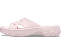 Crocs Classic Womens Cross Strap, Sandalias Mujer, Leche Rosa, 41/42 EU