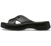 Crocs Classic Womens Cross Strap, Sandalias Mujer, Negro, 38/39 EU