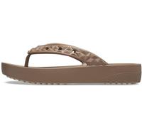 Crocs ClPltfrmGeoFlip Croslite Flip para mujer | 209565-2Q9 |, LATTE, 4 UK (M5)
