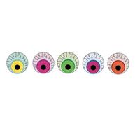 Crocs Crazy Eyes 5 Pack, Encantos para Zapatos Unisexo
