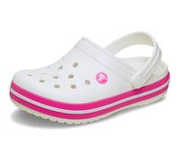 Crocs Crocband Clog K, Zuecos Unisex niños, Blanco Rosa Crush, 37/38 EU