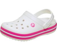 Crocs Crocband Clog T, Zuecos Unisex niños, Blanco Rosa Crush, 27/28 EU