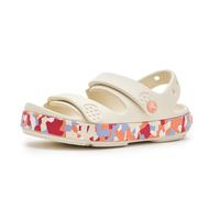 Sandalias para niños Crocs Crocband Cruiser Glow Confetti Band Sandal Summit White/Guava Talla de zapato (EU): 29-30 / Color: blanco/rosa