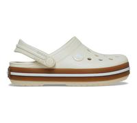 Crocs, Crocband Gum Clog K - Zuecos Unisex para niños, Color Blanco Cumbre, 4 UK
