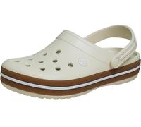 Crocs, Crocband - Zuecos Unisex para Adultos, Color Blanco Cumbre, Talla 9 de Hombre y 10 de Reino Unido para Mujer