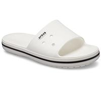 Crocs - Crocband Iii Slide, Sandalias de Punta Descubierta Unisex adulto, Blanco (White/Black 103), 42/43 EU