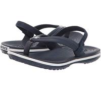 Crocs - Crocband Strap Flip, Chanclas Unisex Niños, Azul (Navy 410), 23/24 EU