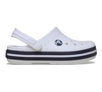 Crocs Crocband Zueco, Blanco/Azul Marino, 4 UK, Blanco/Azul Marino, 36/37 EU