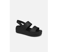 CROCS Sandalias de cuña Brooklyn. Color Negro Mate