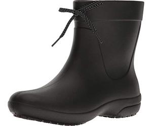 Crocs Freesail Shorty Rain Boots, Mujer Bota, Negro (Black), 33-34 EU