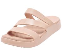 Crocs Getaway Patent Strappy, Sandalias Mujer, Caramelo Rosa, 41/42 EU