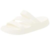 Crocs Getaway Patent Strappy, Sandalias Mujer, Tiza, 38/39 EU