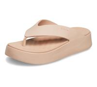 Crocs Getaway Platform Patent Flip, Chanclas Mujer, Caramelo Rosa, 34/35 EU