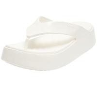 Crocs Getaway Platform Patent Flip, Chanclas Mujer, Tiza, 42/43 EU