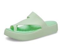 Crocs Getaway Platform Toe Loop, Sandalias Mujer, Verde, 40 EU