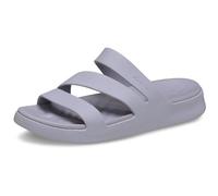 Crocs Getaway - Sandalias planas con tiras para mujer, malva niebla, 4 UK, Niebla malva, 36/37 EU