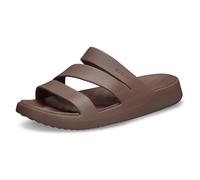 Crocs Getaway Strappy, Sandalias Mujer, Marrón Oscuro, 34/35 EU
