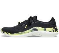 Crocs Hombre LiteRide 360 Marbled Pacer Zapato, Black/Citrus, 39/40 EU