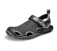 Crocs Hombre Swiftwater Mesh Deck Sandal M Sandalia, Black, 46/47 EU