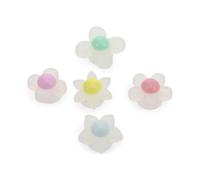Crocs Iridescent Flowers 5 Pack, Encantos para Zapatos Uni-Adulto, Multicolor, Talla única