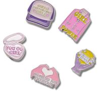 Crocs Jibbitz Charms, gemas de perlas esmeraldas, paquete de 5