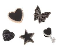 Crocs Lack Punk 5 Pack, Encantos para Zapatos Unisex Adulto, Multicolor, Talla única