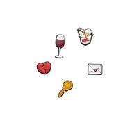 Crocs Jibbitz - Paquete de 5 dijes para zapatos | Personalizar con Jibbitz para Crocs, Noche en, Talla única