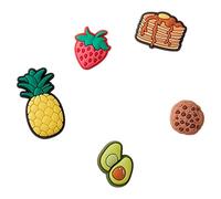 Crocs Jibbitz Pins bonitos para zapatos Crocs, paquete múltiple de platos del desayuno, 5 Pack