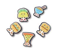 Crocs Shoe Charm 5-Pack | Personalize with Jibbitz for, Amuleto de Zapatos Unisexo, Chill Foods, Talla única