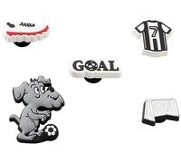 Crocs - Jibbitz Shoe Charm 5-pack | Personalize With Jibbitz for, Amuleto de zapatos Unisexo, Soccer Goal,