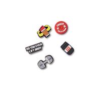 Crocs - Jibbitz Shoe Charm 5-pack | Personalize With Jibbitz for, Amuleto de zapatos Unisexo, Weightlifting,