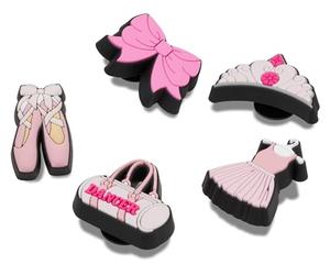 Crocs - Jibbitz Shoe Charm 5-pack | Personalize With Jibbitz for Crocs, Amuleto de zapatos Unisexo, Ballet Class,