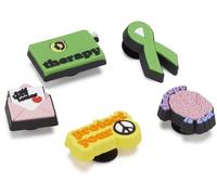 Crocs Shoe Charm 5-Pack | Personalize with Jibbitz for, Amuleto de Zapatos Unisexo, Mental Health, Talla única