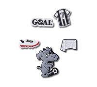 Crocs - Jibbitz Shoe Charm 5-pack | Personalize With Jibbitz for Crocs, Amuleto de zapatos Unisexo, Soccer Goal,