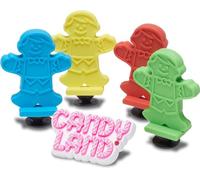 Crocs Jibbitz x Hasbro-Paquete de 5 dijes para zapatos de juego de mesa, color fantasía (Candyland), 5 Pack