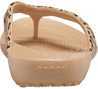 Crocs Kadee Ii Flip W, Chanclas Mujer, Leopard Gold, 37/38 EU
